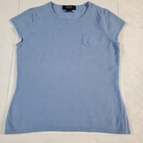 Express - Sky Blue Cashmere Sweater - Picture 1 of 7